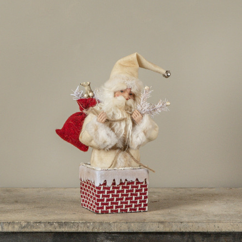 12" SANTA IN CHIMNEY
