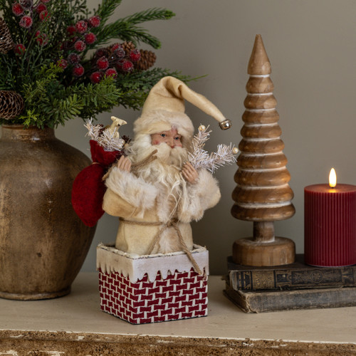 12" SANTA IN CHIMNEY