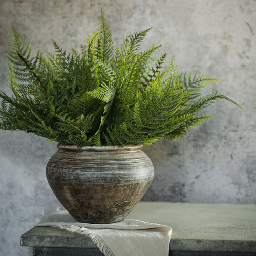 16" MIXED FERN BUSH