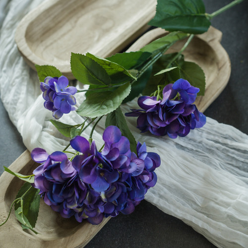 37" VIOLET HYDRANGEA SPRAY