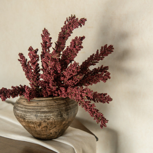 21" MULBERRY HEATHER BUSH