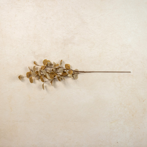 34.5" YELLOW EUCALYPTUS LEAF SPRAY