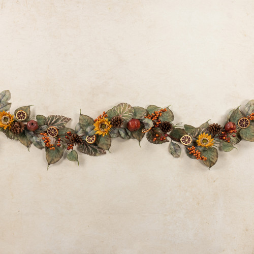 6' ORANGE SLICE & SUNFLOWER GARLAND