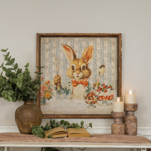 FRAMED DESSERT BUNNY PRINT