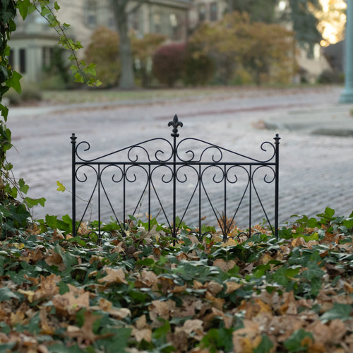 25.5" AGED BLACK GARDEN GATE