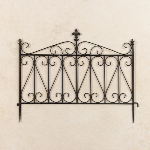 25.5" AGED BLACK GARDEN GATE