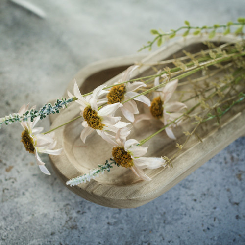 22.5" PALE PINK WILDFLOWER SPRAY
