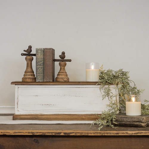 TWO TONE WOOD RISER
