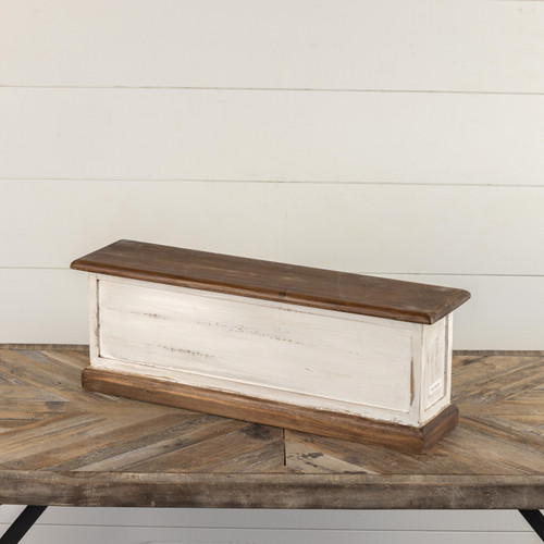 TWO TONE WOOD RISER