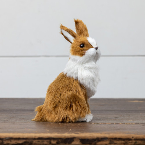 BROWN & WHITE STANDING BUNNY