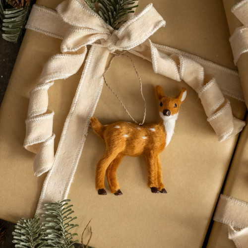 FUR DEER ORNAMENT