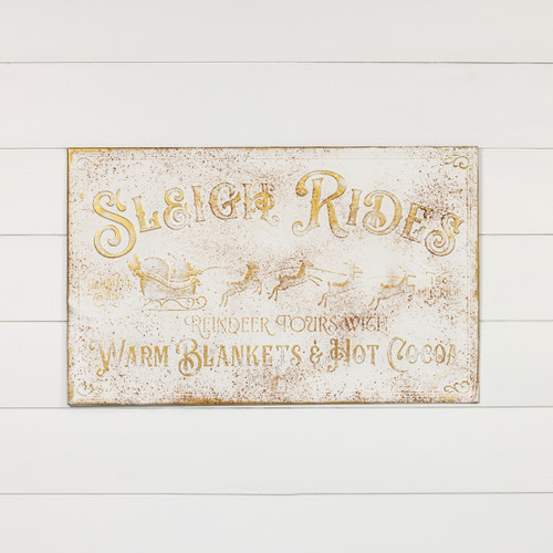 SLEIGH RIDES, WARM BLANKETS SIGN
