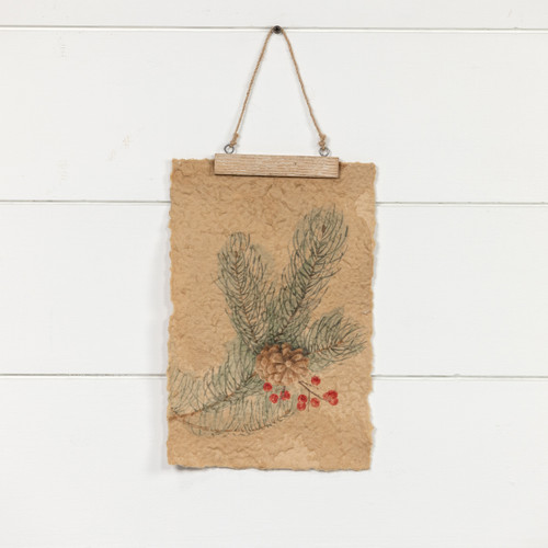 PINE BRANCH HANGING PRINT
