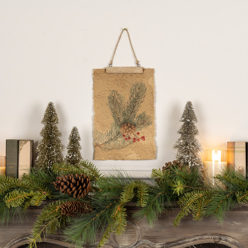 PINE BRANCH HANGING PRINT