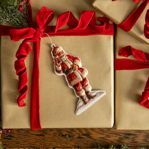 CHEERFUL SANTA ORNAMENT