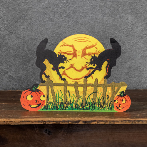 VINTAGE CATS ON FENCE DUMMY BOARD