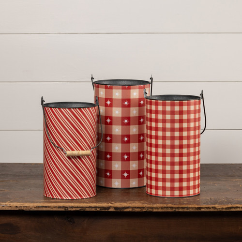 SET/3 JOLLY MOMENTS METAL BUCKETS