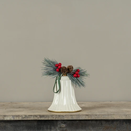 CREAM & GOLD HANGING BELL