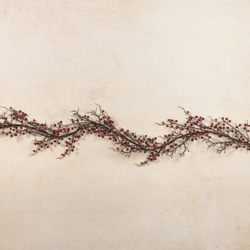 6' FROZEN RED BERRY GARLAND