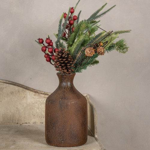 28" REDWOOD PINE BERRIES & PINECONES PICK