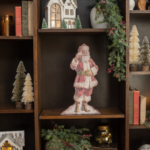 18" CHEERFUL SANTA METAL DUMMY BOARD