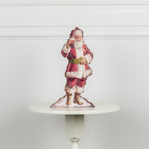 18" CHEERFUL SANTA METAL DUMMY BOARD