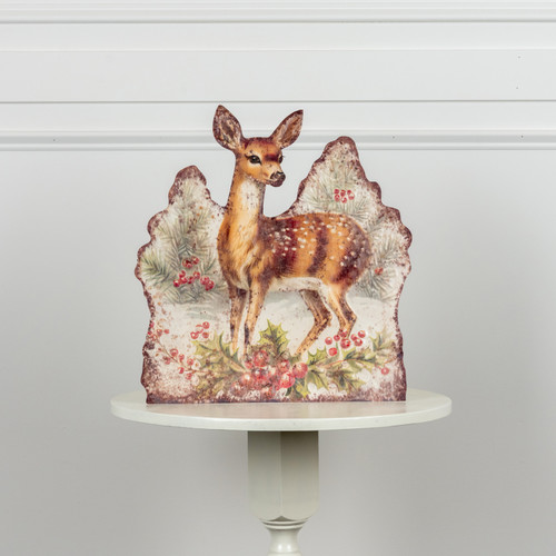 18" FAWN W/ HOLLY METAL DUMMY BOARD