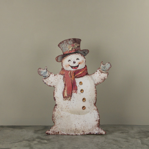 35.75" WELCOMING SNOWMAN METAL DUMMY BOARD