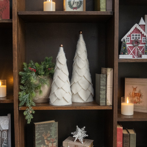18" CREAM FELT TREE