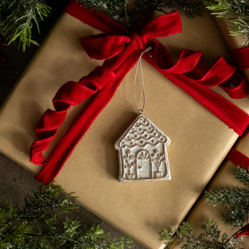 GINGERBREAD HOME ORNAMENT