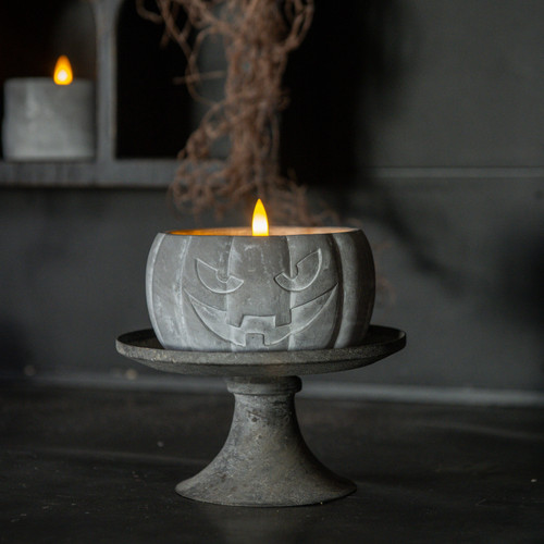 3.5" JACK-O-LANTERN 3D FLAME CANDLE