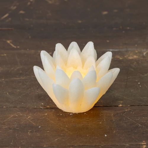 CREAM SHIMMER LED FLOWER