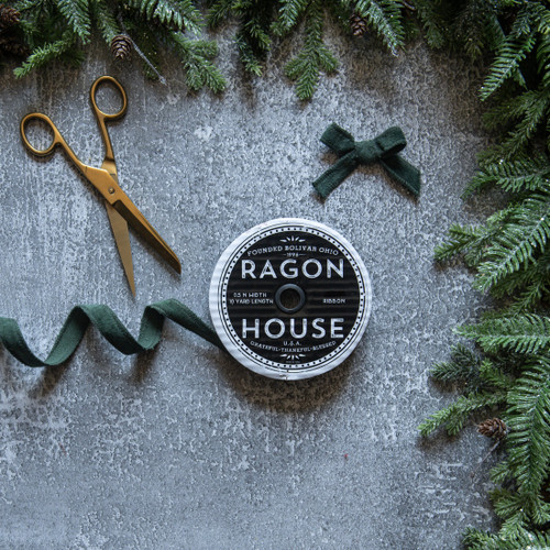 .5" GREEN UNWIRED VELVET RIBBON