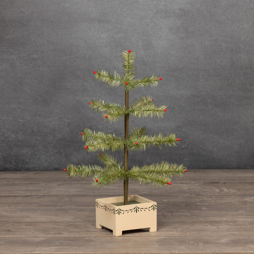 18" GREEN FEATHER TREE