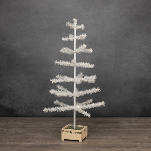 36" IVORY FEATHER TREE