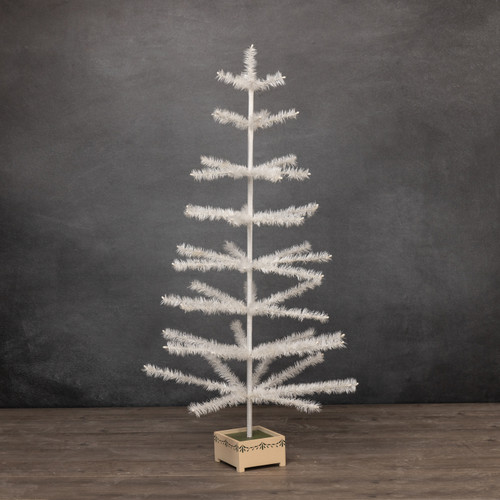 48" IVORY FEATHER TREE