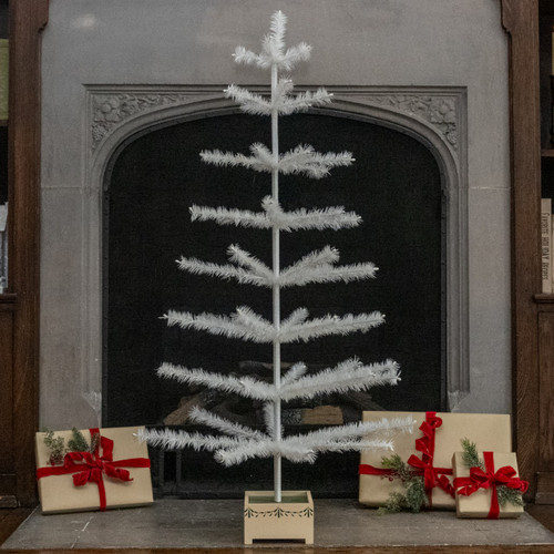 48" IVORY FEATHER TREE