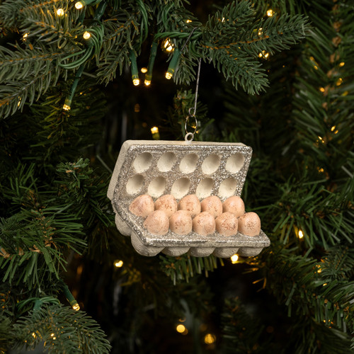 FARMSTAND EGG CARTON ORNAMENT