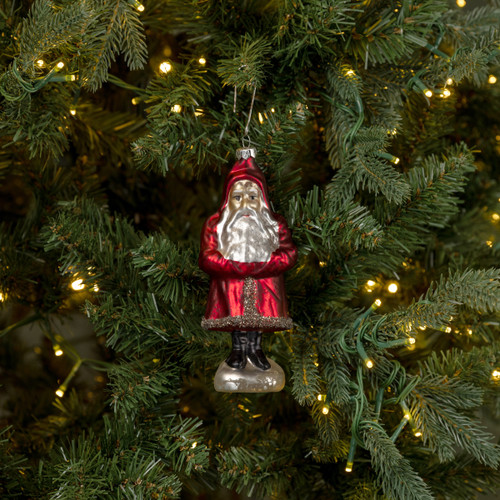 RED COAT SANTA ORNAMENT