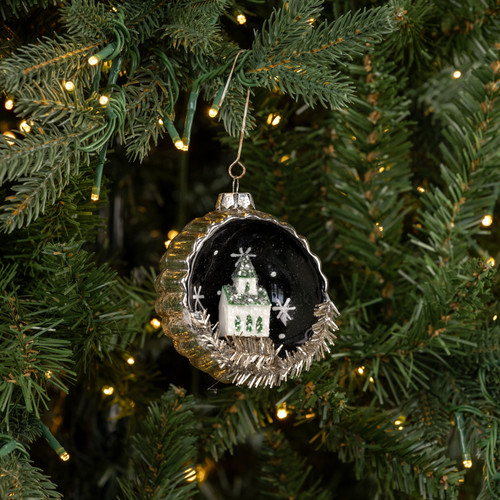 CHURCH SCENE ORNAMENT