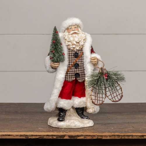 14" SANTA W/ SNOWSHOES