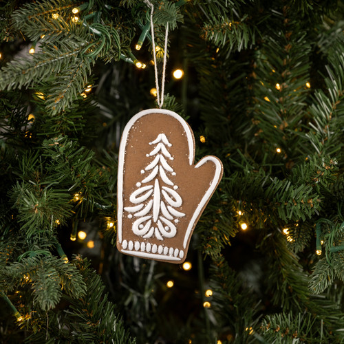 GINGERBREAD MITTEN ORNAMENT
