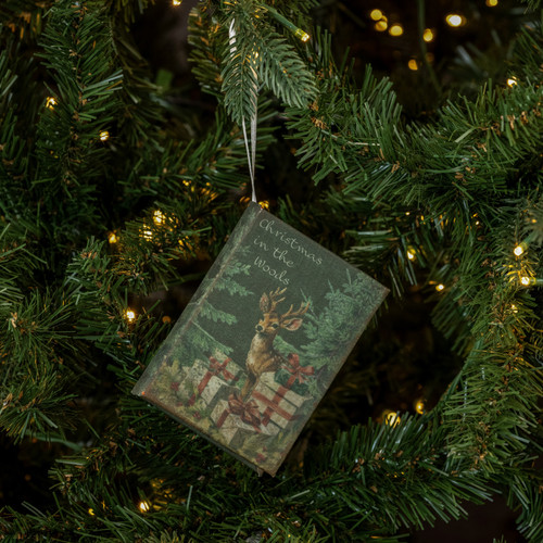 CHRISTMAS IN THE WOODS JOURNAL ORNAMENT