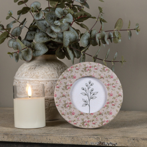 ETHEL'S GARDEN 4 x 4" CIRCULAR PHOTO FRAME
