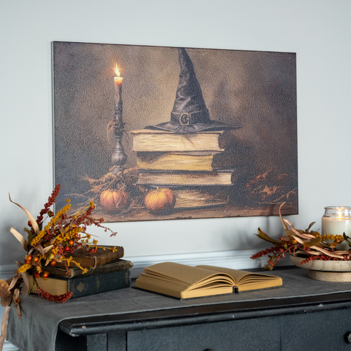 28" x 18" WITCH BOOKSTACK PRINT