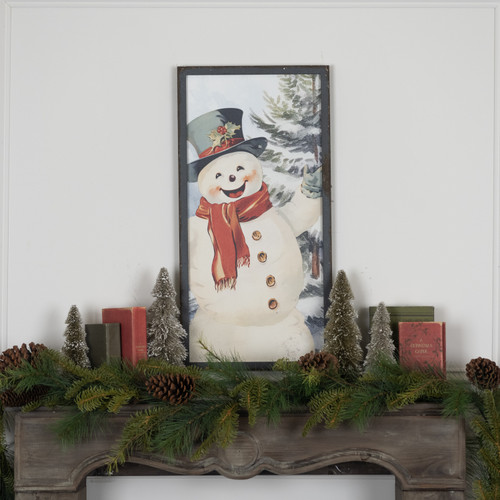 28" JOLLY SNOWMAN PRINT
