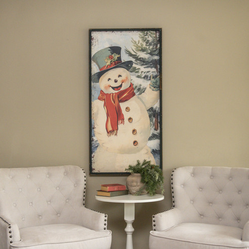 48" JOLLY SNOWMAN PRINT