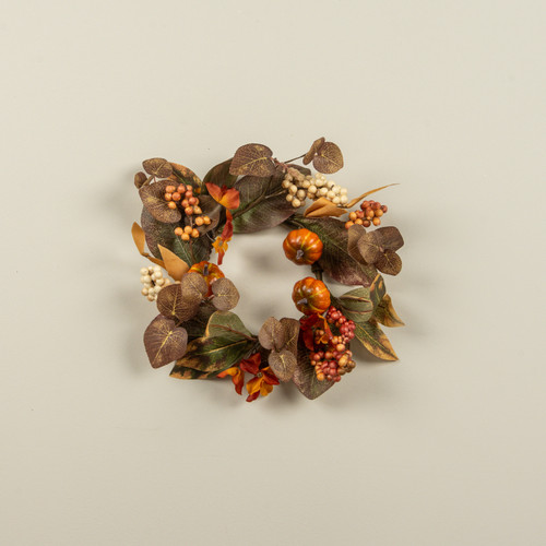 12" MIXED HARVEST CANDLE RING