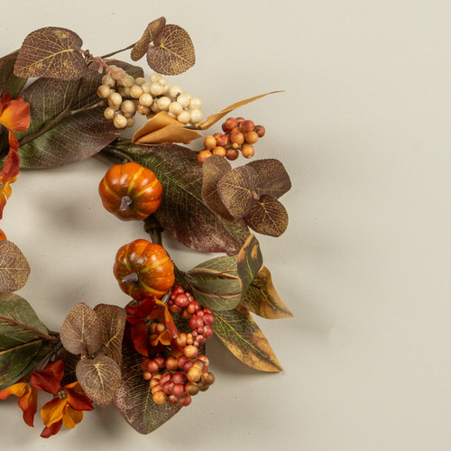 12" MIXED HARVEST CANDLE RING