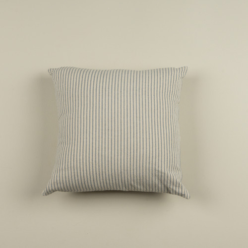 18" DUSTY BLUE STRIPE PILLOW